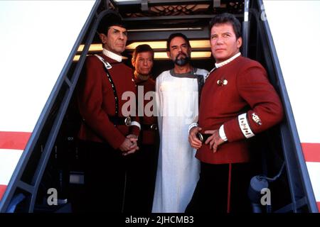 LEONARD NIMOY, togliere Kelley, Laurence LUCKINBILL, William Shatner, STAR TREK V: il Final Frontier, 1989 Foto Stock