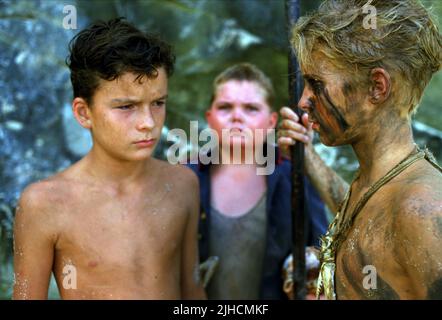 BALTHAZAR GETTY, DANUEL PIPOLY, CHRIS FURRH, Il signore delle mosche, 1990 Foto Stock