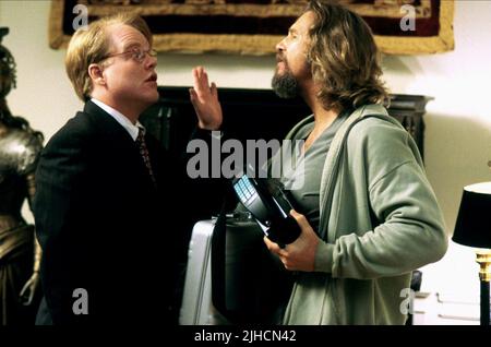 PHILIP Seymour Hoffman, Jeff Bridges, il grande Lebowski, 1998 Foto Stock