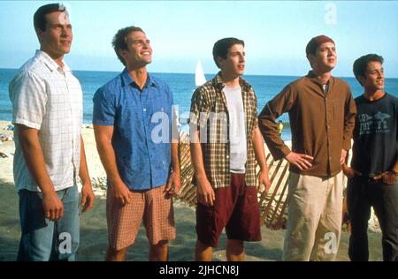 CHRIS KLEIN, SEANN WILLIAM SCOTT, JASON BIGGS, EDDIE KAYE THOMAS, THOMAS IAN NICHOLAS, AMERICAN PIE 2, 2001 Foto Stock