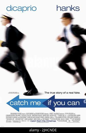 LEONARDO DICAPRIO, Tom Hanks POSTER, catch me se è possibile, 2002 Foto Stock