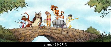 Piglet, Kanga, Owl, Roo, Winnie the Pooh, Tigger, Eeyore & Rabbit Film: Winnie the Pooh (USA 2011) regista: Stephen J. Anderson & Don Hall 06 Aprile 2011 **AVVISO** questa fotografia è solo per uso editoriale ed è copyright DI DISNEY e/o del fotografo assegnato dalla Film o dalla Production Company e può essere riprodotta solo da pubblicazioni in concomitanza con la promozione del suddetto Film. È richiesto un credito obbligatorio per DISNEY. Il fotografo deve essere accreditato anche quando è noto. Nessun uso commerciale può essere concesso senza l'autorizzazione scritta della Film Company. Foto Stock