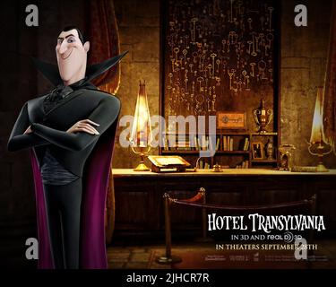 DRACULA POSTER, ALBERGO TRANSILVANIA, 2012 Foto Stock