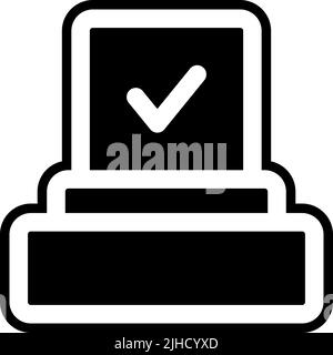 Votazione sui diritti umani e sulla parità . Illustrazione Vettoriale