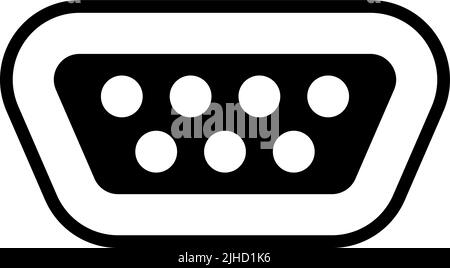 Interfaccia multimediale vga . Illustrazione Vettoriale