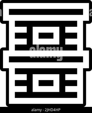 Scatola di cancelleria . Illustrazione Vettoriale