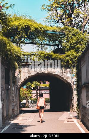 Escursioni attraverso il lago di Como Foto Stock