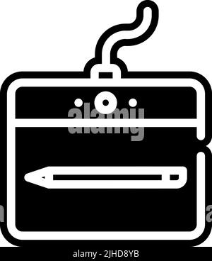 Computer hardware disegno tablet . Illustrazione Vettoriale