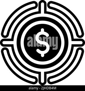 Return on investment focus . Illustrazione Vettoriale