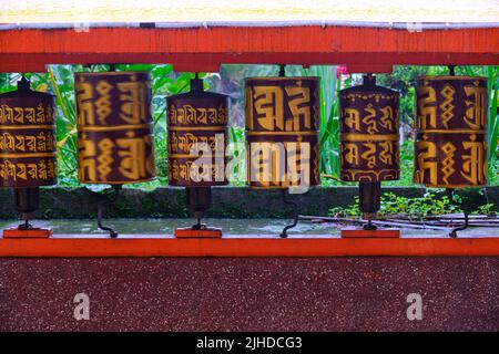 Gangtok, India - 17 giugno 2022, do Drul Chorten è uno stupa buddista a Gangtok, nello stato indiano del Sikkim. Foto Stock