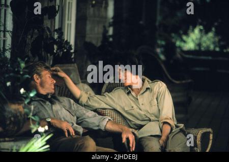 ROBERT REDFORD, Meryl Streep, Out of Africa, 1985 Foto Stock