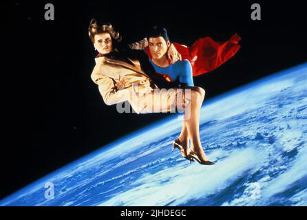 MARIEL HEMMINGWAY, Christopher Reeve, SUPERMAN IV: LA RICERCA DELLA PACE, 1987 Foto Stock