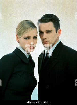 UMA THURMAN, ETHAN HAWKE, GATTACA, 1997 Foto Stock