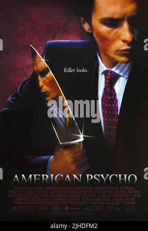 POSTER del filmato, American Psycho, 2000 Foto Stock