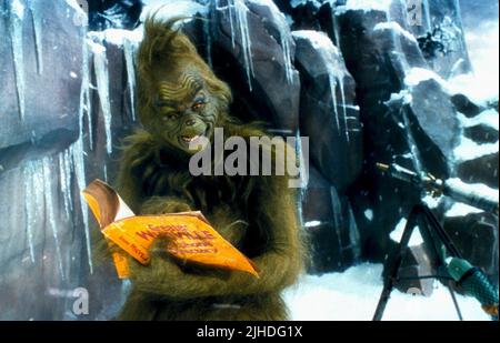 JIM CARREY, come il Grinch ha rubato il natale, 2000 Foto Stock