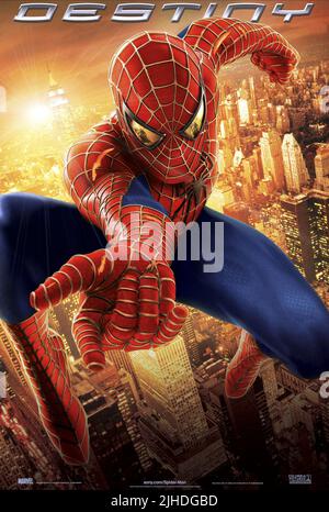 TOBEY MAGUIRE POSTER, SPIDER-MAN 2, 2004 Foto Stock