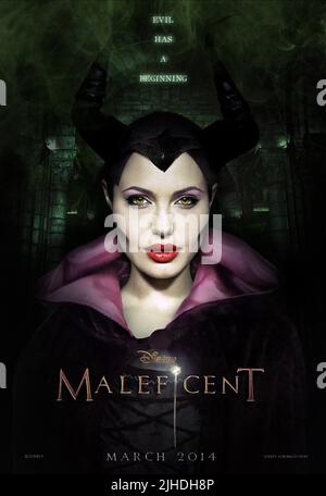 ANGELINA JOLIE POSTER, MALEFICENT, 2014 Foto Stock