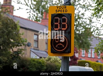 Controllo elettronico della velocità, Southsea, Wrexham, Galles Foto Stock