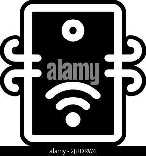 Purificatore d'aria domestico intelligente . Illustrazione Vettoriale