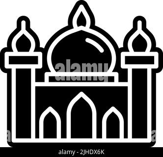 Templi moschea . Illustrazione Vettoriale