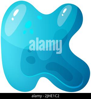 Jelly alfabeti colorati, alfabeto comico per bambini. Carattere Jelly Bright. Tipo di bambini per eventi, promozioni. Illustrazione Vettoriale