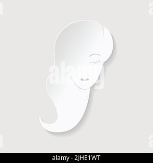 Stile taglio carta oroscopo. Concetto per Virgo. Illustrazione vettoriale Illustrazione Vettoriale