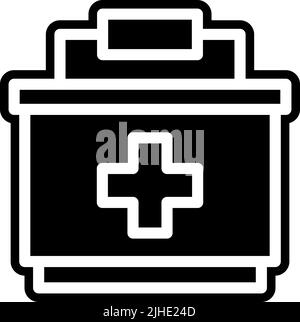 Casella medica di vaccinazione . Illustrazione Vettoriale