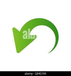 Icona del puntatore a freccia isolata su sfondo bianco. Illustrazione vettoriale Illustrazione Vettoriale