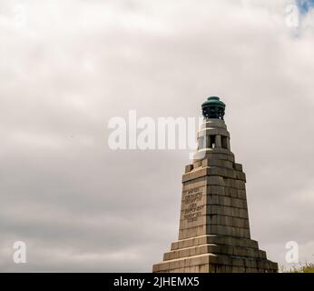 Dundee, Scozia, Regno Unito – Giugno 23 2022. Il War Memorial sulla cima di Dundee Law Hill Foto Stock