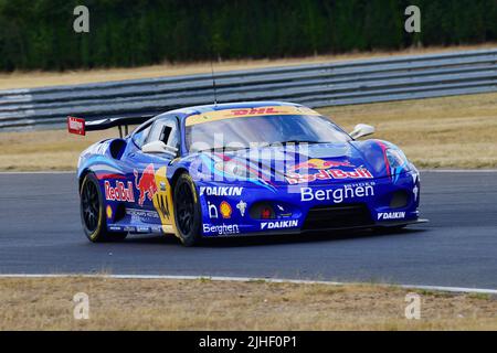 Christopher Compton Goddard, Ferrari 430 GT3, GT All-Comers Challenge, con le ultime GT3 e GT4 vetture, una corsa di 50 minuti sulla Snetterton 200 Foto Stock