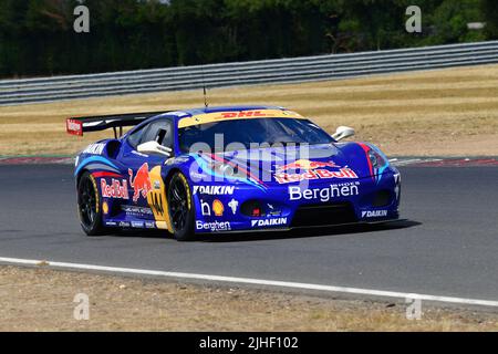 Christopher Compton Goddard, Ferrari 430 GT3, GT All-Comers Challenge, con le ultime GT3 e GT4 vetture, una corsa di 50 minuti sulla Snetterton 200 Foto Stock