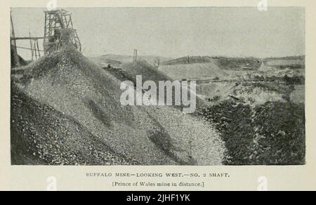 Buffalo Mine guardando West No. 2 albero da un articolo LA REGIONE FERRO-MINERALE DI LAGO SUPERIORE. Di Richard A. Parker, della rivista Factory and Industrial Management Magazine Volume 6 1891 Publisher New York [etc.] McGraw-Hill [ecc.] Foto Stock