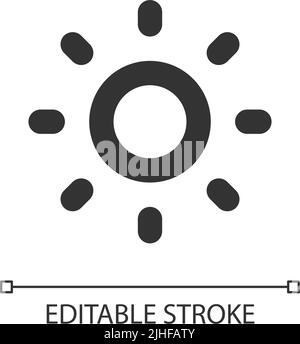 Icona dell'interfaccia utente lineare pixel Perfect modalità Light Illustrazione Vettoriale