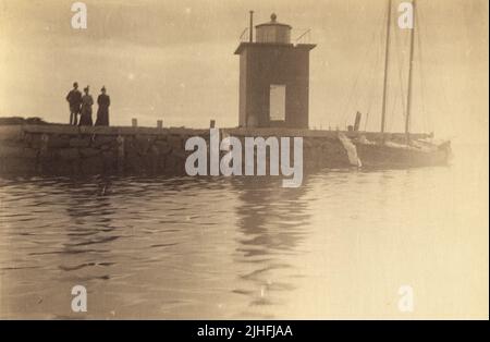 Massachusetts - Derby Wharf. Derby Wharf Light Station, Massachusetts. Foto Stock