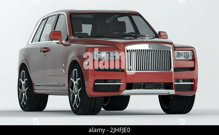 Rolls-Royce Cullinan - una lussuosa autovettura SUV prodotta con il marchio britannico Rolls-Royce. Foto Stock