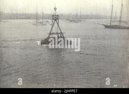 Massachusetts - segnalatore rip Pollock. Pollock RIP Beacon, Massachusetts. Foto Stock