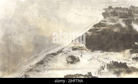 New Jersey - Barnegat. Guardando S dalla lanterna galleria, a L.W. a Hook. Foto Stock