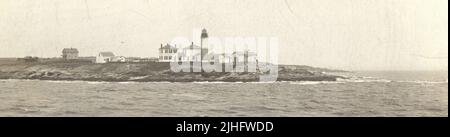 Rhode Island - Beavertail. Stazione delle luci di coda di rondine, Rhode Island. Foto Stock