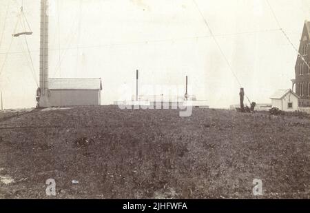 Rhode Island - Block Island. Block Island se Light Station, Rhode Island. Foto Stock