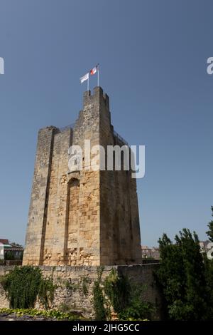 Tour Du Roy Tower castel daou rey, ta Square Tower of the Roy che significa la guardia dei re. Conosciuta anche come la torre dei Re a Saint-Émilion Francia Foto Stock