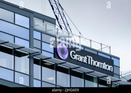 Grant Thornton uffici a Glass Wharf Temple Quay Bristol UK Foto Stock