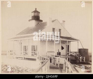 Mississippi - East Pascagoula River. East Pascagoula River Light Station, Mississippi. Distrutto: uragano del 27 settembre 1906. Foto Stock