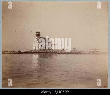 Mississippi - East Pascagoula River. East Pascagoula River Light Station, Mississippi. Distrutto: uragano del 27 settembre 1906. Foto Stock