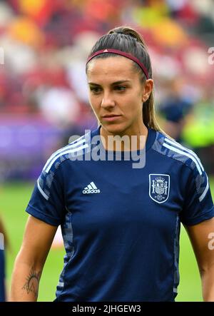 Brentford, Regno Unito. 12th luglio 2022. Marta Cardona in azione durante la partita di gruppo UEFA Women's Euro 2022 tra Germania e Spagna, Brentford Community Stadium, Brentford, Inghilterra, 12.07.2022 (STANLEY Anthony/ATP/SPP) Credit: SPP Sport Press Photo. /Alamy Live News Foto Stock