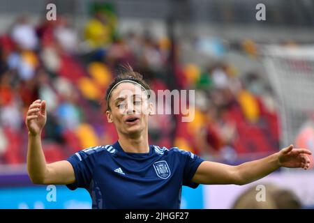 Esther Gonzalez prima della partita di gruppo UEFA Women's Euro 2022 tra Germania e Spagna, Brentford Community Stadium, Brentford, Regno Unito. 12th Luglio, 2022. Picture is for press use; Photo & copyright © by STANLEY Anthony ATP images (STANLEY Anthony/ATP/SPP) Credit: SPP Sport Press Photo. /Alamy Live News Foto Stock