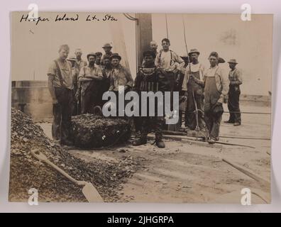 Maryland - Isola di Hooper. Hooper Island Light Station, Maryland. Foto Stock