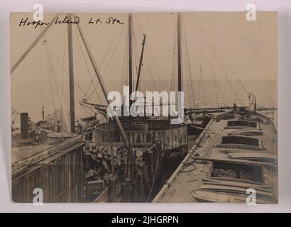 Maryland - Isola di Hooper. Hooper Island Light Station, Maryland. Foto Stock