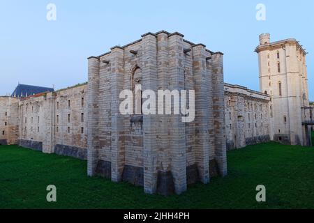 Il castello di Vincennes è stato il cuore della monarchia francese fino al 1682 quando Luigi XIV ha scelto di stabilirsi a Versailles.Il mantenere è stato usato come prigione: Fo Foto Stock