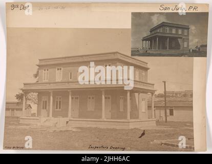 P.R. - Port San Juan. San Juan, Porto Rico. Dimora dell'ispettore. Foto Stock