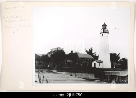 MI - Fort Gratiot. Fort Gratiot Light Station, Michigan. Foto Stock